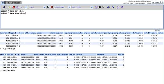 KarmaDBi SQL